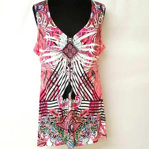 Pink Multi Colored Top - Picture 4 of 5